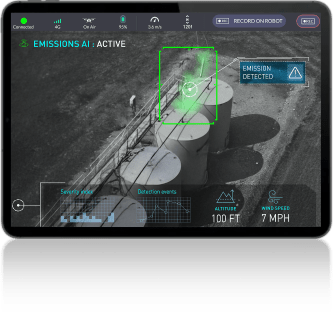 AI Emission Detector on iPad